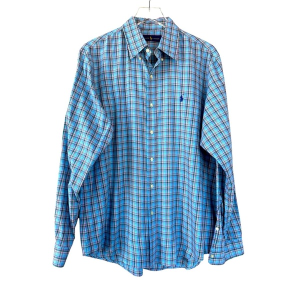 Ralph Lauren Men’s Button Down Dress Shirt Size Large - Picture 1 of 4